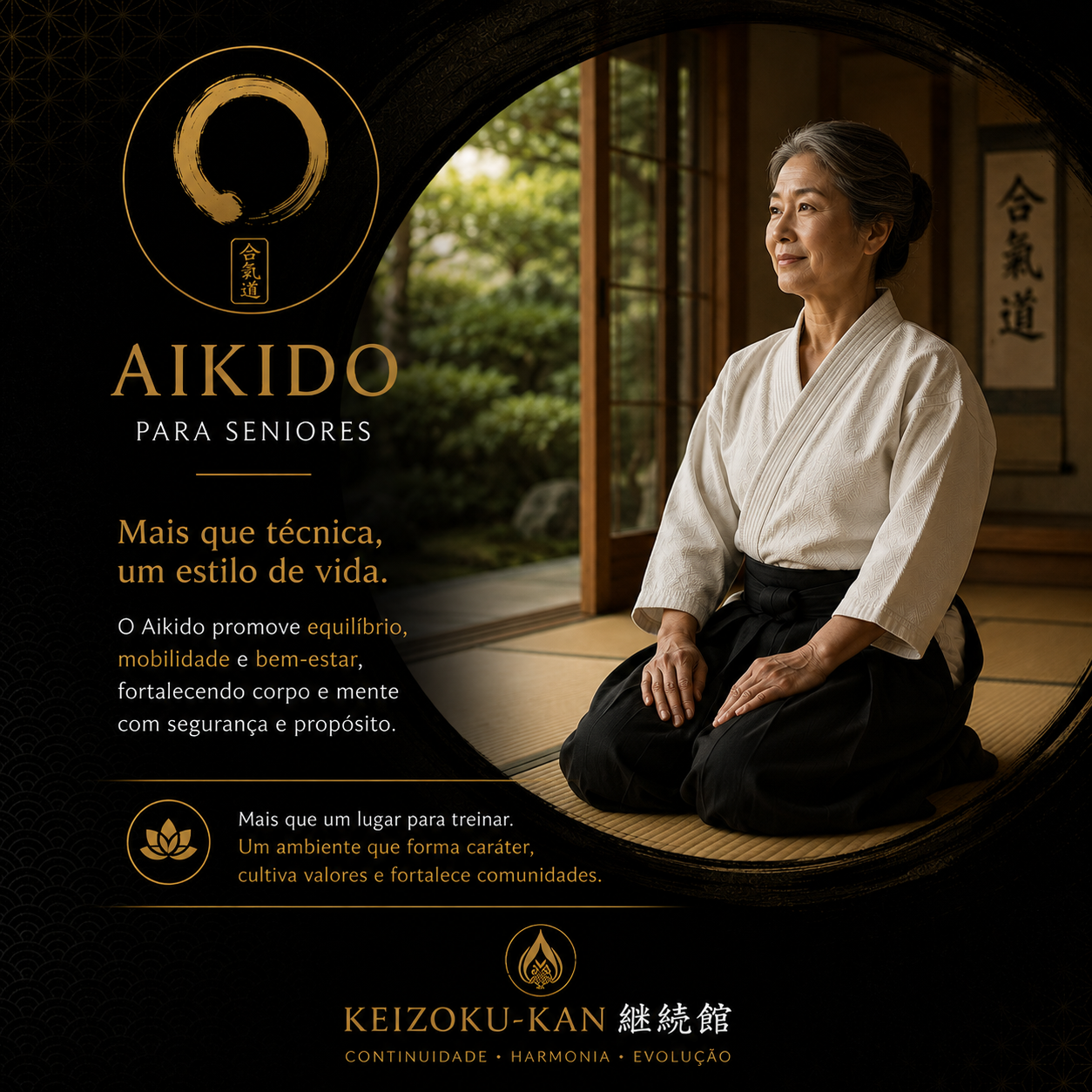 Aikido para sêniors em Mogi das Cruzes